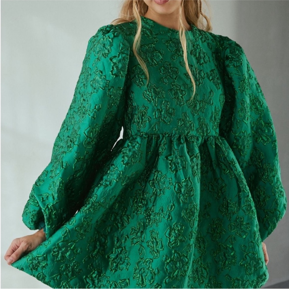 NWT sister Jane // dream storybook jacquard babydoll mini dress